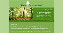 Desktop Screenshot of natur-begraebniswald.de