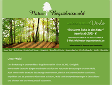 Tablet Screenshot of natur-begraebniswald.de